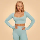 BeastPink Top sport pentru femei Sense Storm Blue · záber 1