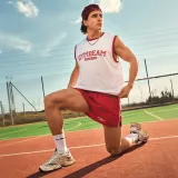 GymBeam Pantaloni scurți Varsity Red · záber 3