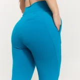 GymBeam Pantaloni pentru femei Limitless Aquamarine · záber 4