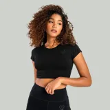 STRIX Tricou pentru femei Essential Crop Top Black · záber 1