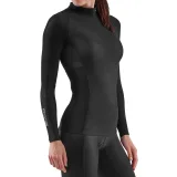 Tricou de compresie pentru femei Series-3 Thermal Long Sleeve Top Black - SKINS · záber 3
