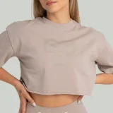 STRIX Tricou pentru femei CropTop Taupe · záber 2