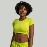 STRIX Tricou pentru femei Essential CropTop Chartreuse · záber 1