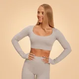BeastPink Top sport pentru femei Sense Grey · záber 4