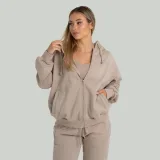 STRIX Hanorac pentru femei Zip Taupe · záber 4