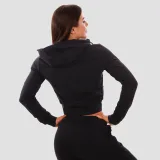 GymBeam Hanorac pentru femei Zip-up TRN Black · záber 2
