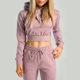 STRIX Hanorac pentru femei Essential Cropped Hoodie Mauve · záber 2