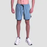 GymBeam Pantaloni scurți 2in1 Essence Blue · záber 1