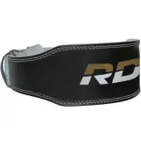 RDX Sports Centură fitness 6“ Leather Black/Gold - Mărime: L | Culoare: viacfarebná | Vek: Adulți | Greutate: 0,56 g | Pachet: 18 · záber 4
