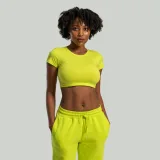 STRIX Tricou pentru femei Essential CropTop Chartreuse · záber 3