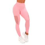 GymBeam Colanți pentru femei Mesh Panel pink · záber 5