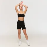GymBeam Pantaloni scurți pentru femei Varsity Black · záber 4