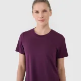 Dámske rýchloschnúce tréningové oversize tričko - fialové · záber 2