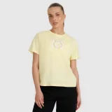 T-shirt s potlačou dámsky - žltý · záber 1