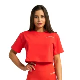 GymBeam Tricou pentru femei Cropped Limitless Hot Red · záber 5