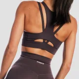 GymBeam Sutien sport Aura Tee Brown · záber 3