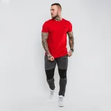 GymBeam Tricou Basic Cherry Red · záber 3