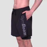 GymBeam Pantaloni scurți 2in1 Essence Black · záber 3