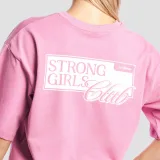 GymBeam Tricou pentru femei Boxy Girls Club Pink · záber 3