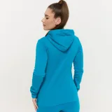 GymBeam Hanorac cu fermoar pentru femei Limitless Aquamarine · záber 4