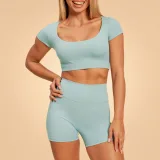 BeastPink Pantaloni scurți pentru femei Sense Storm Blue · záber 5