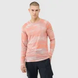 Pánsky cyklistický dres s dlhým rukávom - oranžový · záber 1