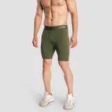 GymBeam Pantaloni scurți pentru bărbați Combat Olive Grey · záber 4
