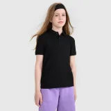 Detské polo tričko - čierne · záber 1