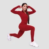 GymBeam Colanți pentru femei Ignite Dark Red · záber 5