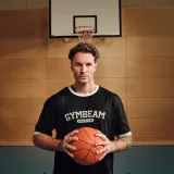 GymBeam Tricou oversized Varsity Black · záber 2