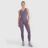 Bezšvové tréningové legíny 4F x Anna Lewandowska - fialové · záber 1