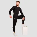GymBeam Tricou de compresie cu mânecă lungă High Black · záber 5