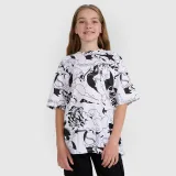 Dievčenské oversize tričko s potlačou - multicolor · záber 1