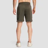 GymBeam Pantaloni scurți Boxing Combat Olive Grey · záber 3