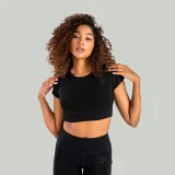 STRIX Tricou pentru femei Essential Crop Top Black · záber 2