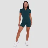 GymBeam Tricou pentru femei Cropped Ignite Dark Green · záber 5