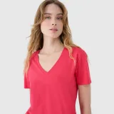 Dámske oversize tričko s modalom - ružové · záber 2