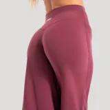 GymBeam Pantaloni sport pentru femei Straight Flow Wine · záber 4