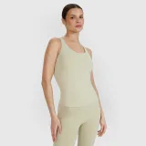 Dámsky rýchloschnúci jogový slim top - zelený · záber 1