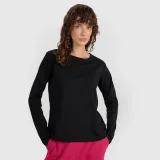 Dámske oversize tričko s dlhým rukávom - čierne · záber 1