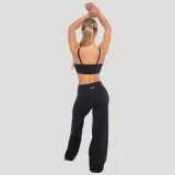 GymBeam Pantaloni sport pentru femei Straight Flow Black · záber 5