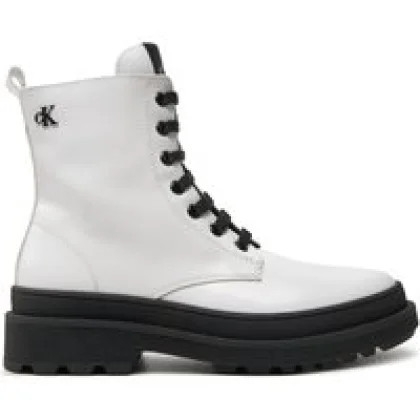 Pohodni čevlji Calvin Klein Jeans Lace-Up Bootie V4A5-81031-1453 S Bela