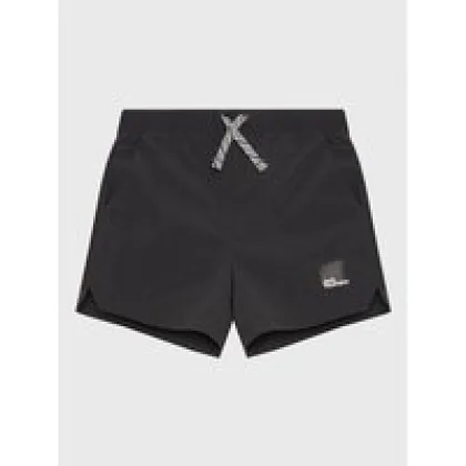 Jack Wolfskin Kratke hlače iz tkanine Teen 1609871 Črna Regular Fit