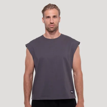 GymBeam Majica brez rokavov Persistence Gray