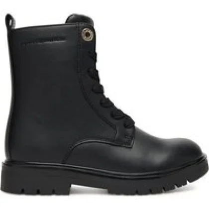 Tommy Hilfiger Pohodni čevlji Lace-Up Bootie T3A5-34012-1355 S Črna