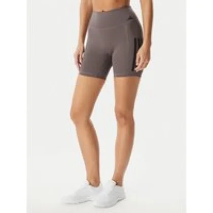 adidas Športne kratke hlače Optime Workout 3-Stripes JZ1099 Siva Slim Fit