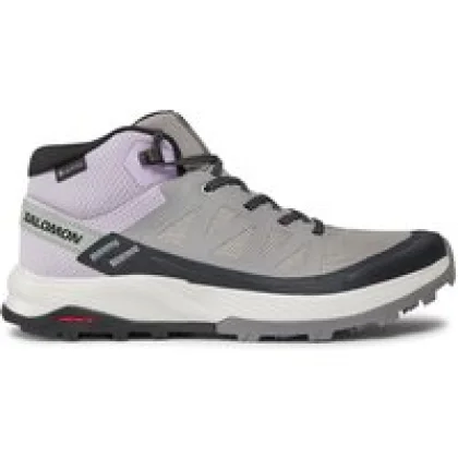 Trekking čevlji Salomon Outrise Mid GORE-TEX L47160600 Siva