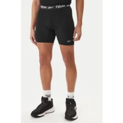 Reebok Športne kratke hlače RK25600CCM Črna Slim Fit