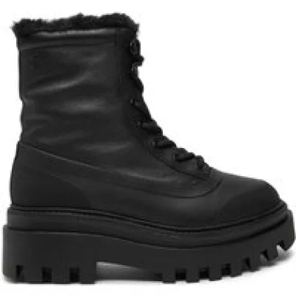Pohodni čevlji Calvin Klein Jeans Flatform Lace Up Boot Padded YW0YW01557 Črna