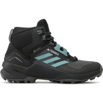 adidas Trekking čevlji Terrex Swift R3 Mid Gtx W GORE-TEX HP8712 Črna